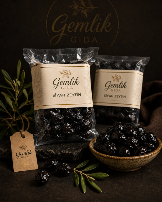 Gemlik İri Taneli XL Premium Siyah Zeytin