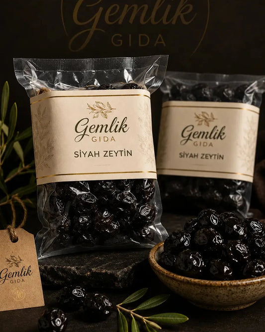 Gemlik İri Taneli XL Premium Siyah Zeytin